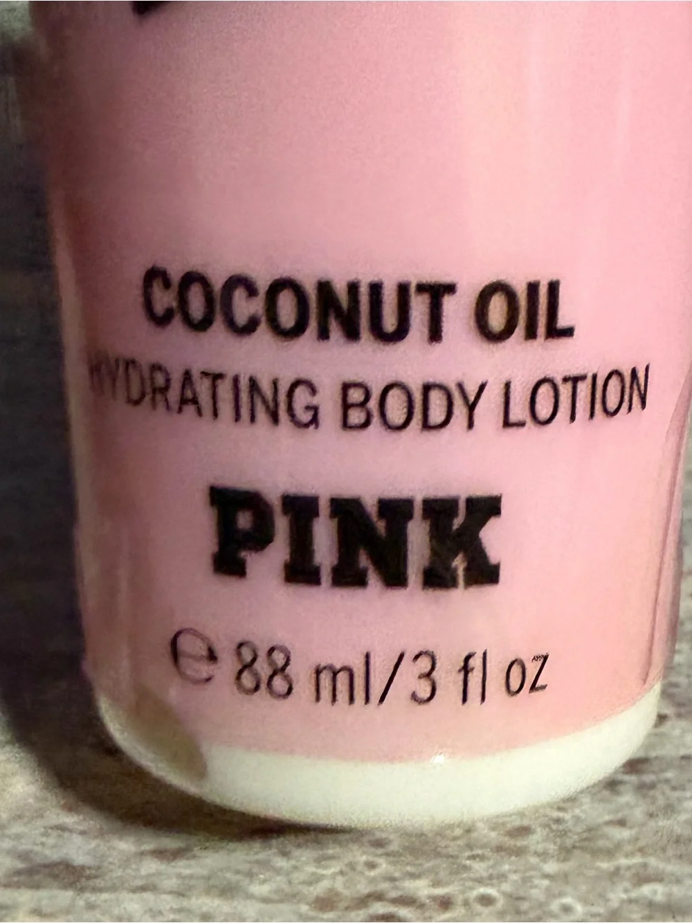 PINK Victoria’s Secret 2-Oil Sleek Coconut Oil & Cocoa Lotion Travel Set in Bag